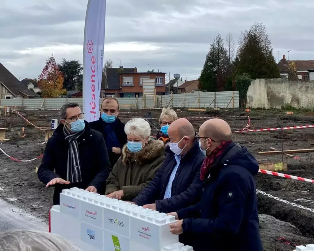 pose de la 1ère pierre d’un programme de 89 logements à Oignies (62)