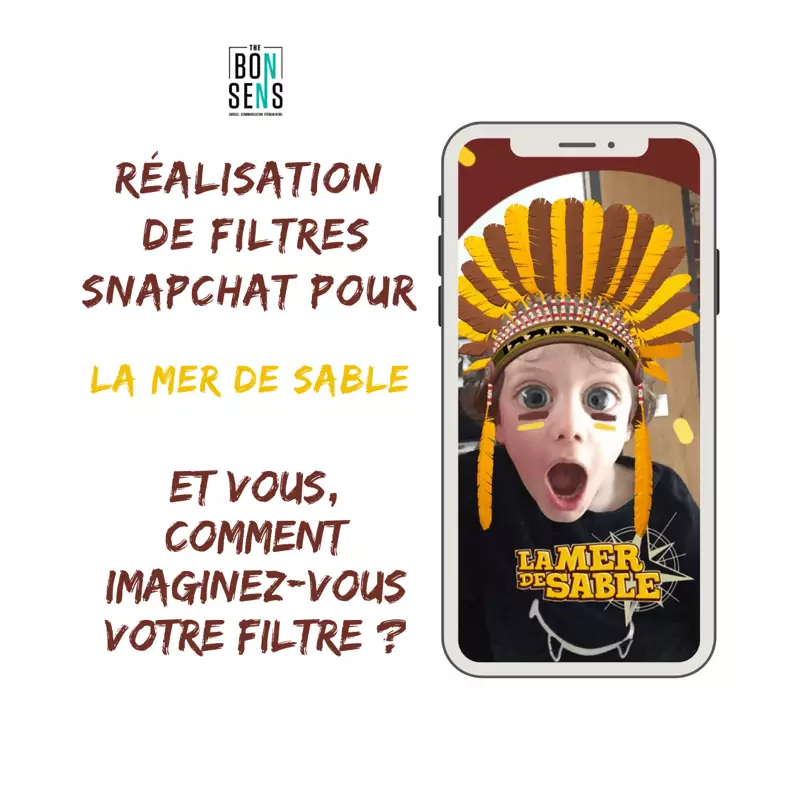 Réalisation de filtres snapchat pour la mer de sable
