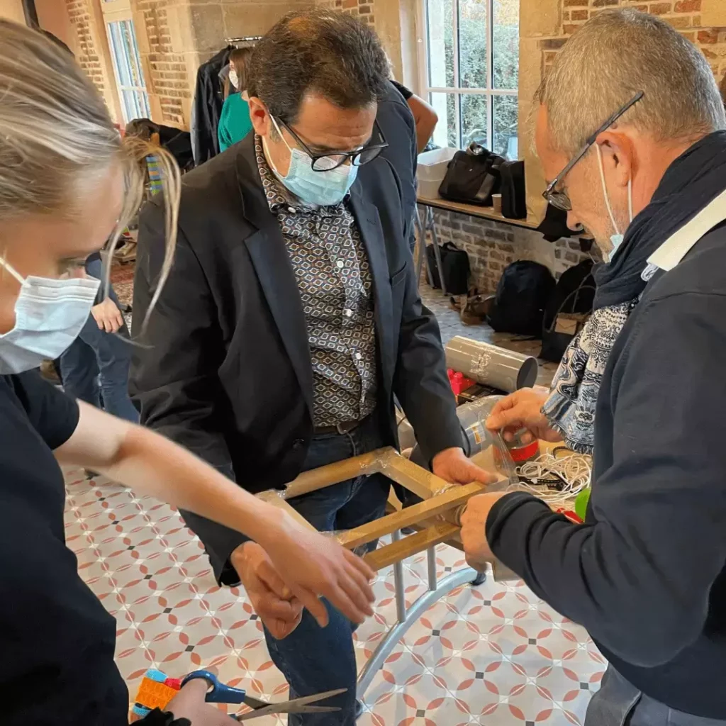 Equipe de direction SANEF en team building