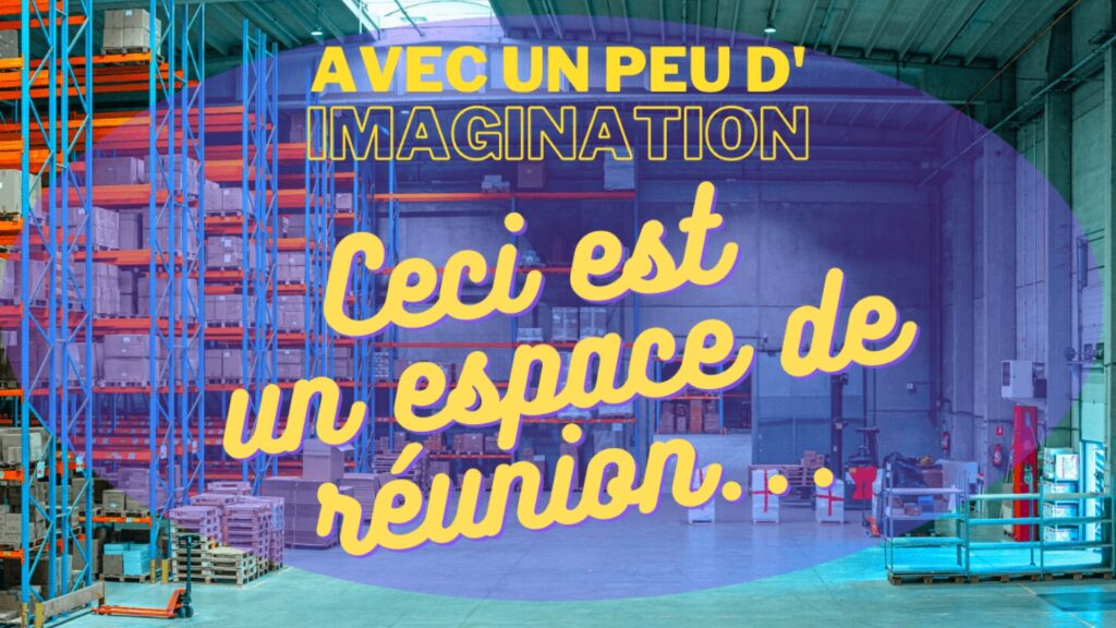 Espace de réunion dans entrepot