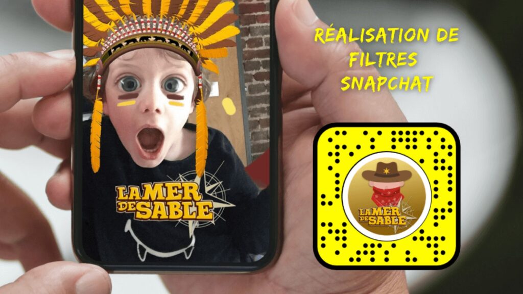 Filtres snapchat pour la mer de sable
